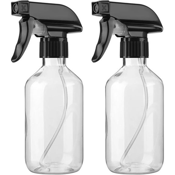 2-Pack Leakproof Spray Bottles with Adjustable Nozzles