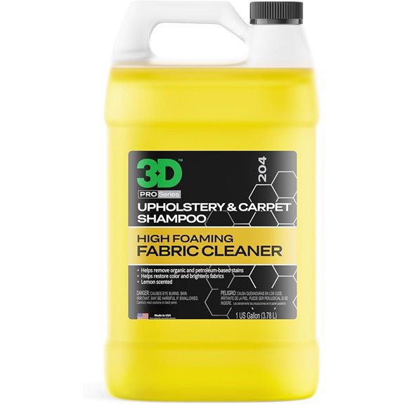 3D Upholstery & Carpet Shampoo: Stain & Odor Remover