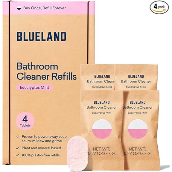 BLUELAND Bathroom Cleaner 4-Pack Refill