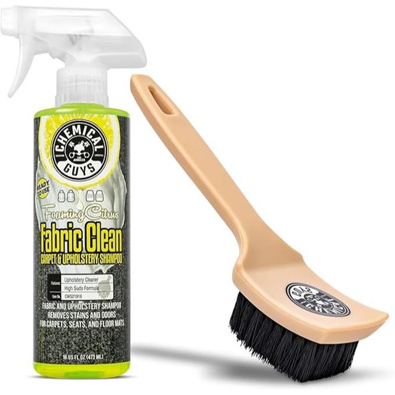 Chemical Guys Citrus Fabric Cleaner + Induro 7 Interior Brush