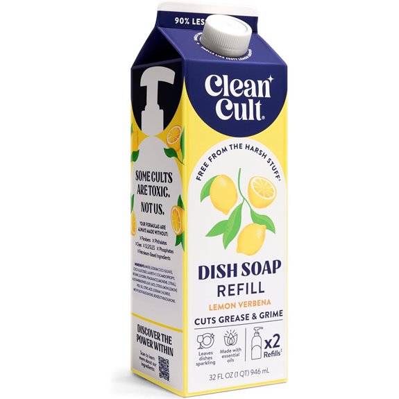 Cleancult Dish Soap Liquid Refill – Lemon Verbena (32oz)