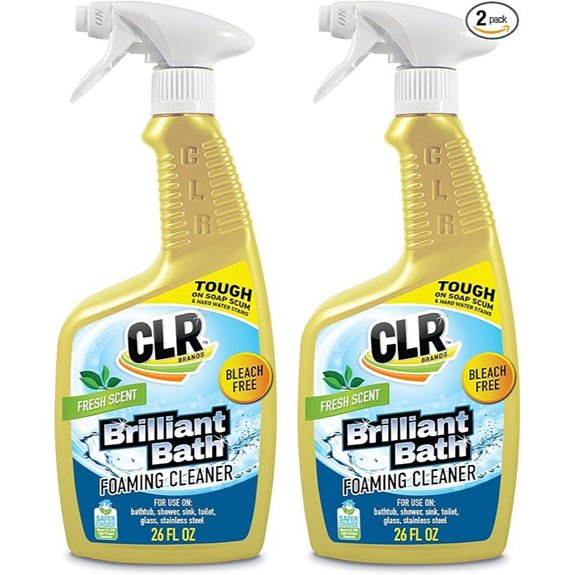 clr bath foaming spray fresh scent 2 pack