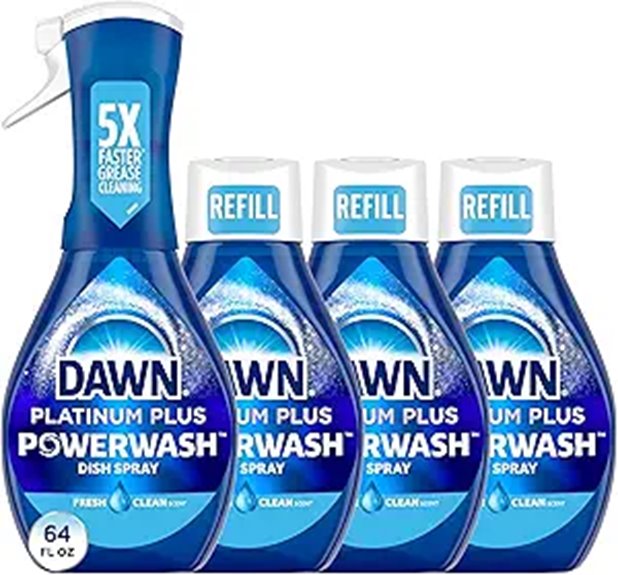 Dawn Platinum Powerwash Dish Spray Bundle (4)