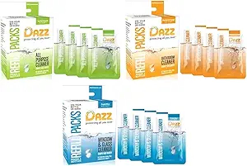 Dazz All-Purpose Glass Bathroom Cleaners Refill Pack