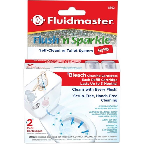 Fluidmaster Flush 'n Sparkle Toilet Cleaning Cartridges (2-Pack)