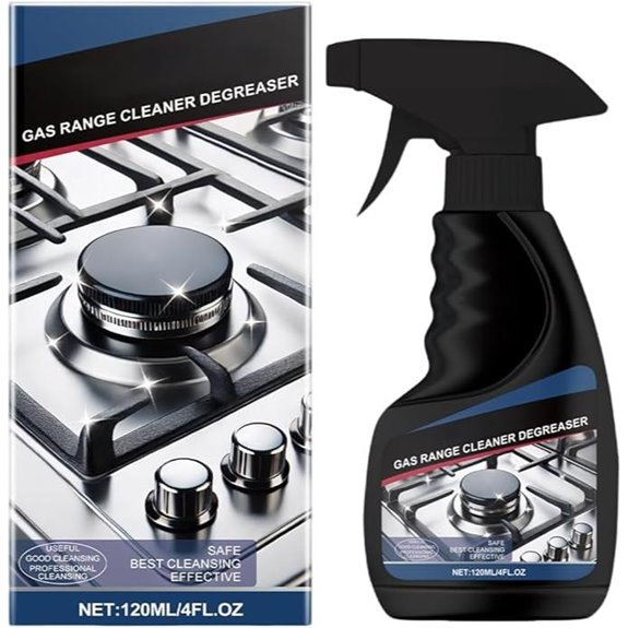 Gas Range Cleaner Degreaser Spray for Kitchen Stains