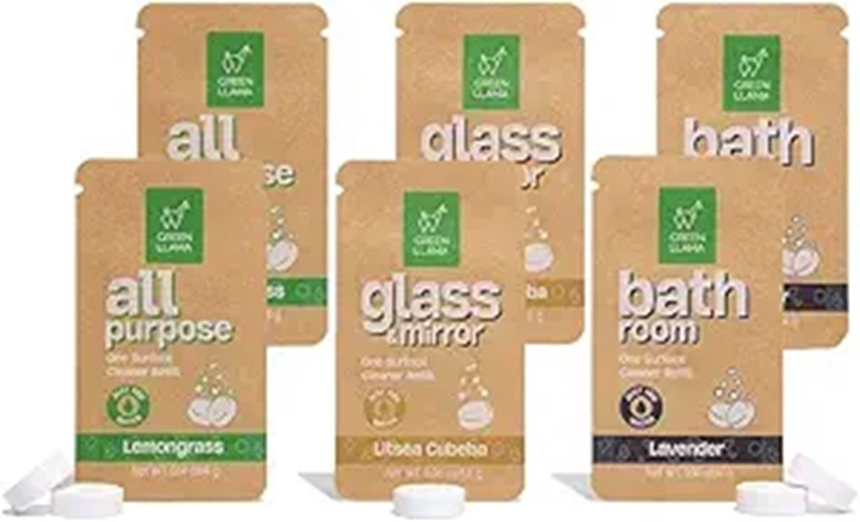 Green Llama Eco Cleaning Tablet Variety Pack (6)