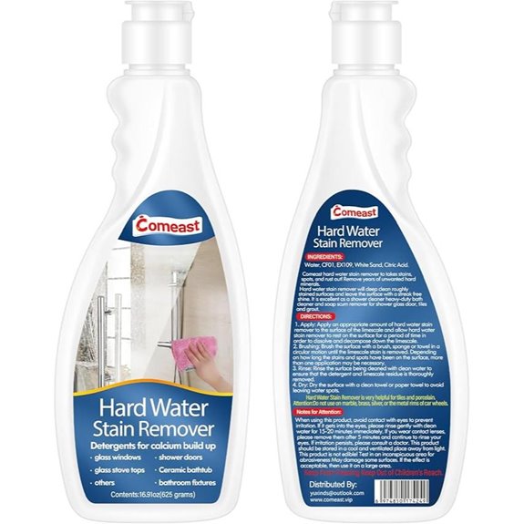 Hard Water Stain Remover for Glass & Toilet 16 oz