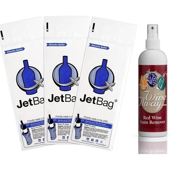 JetBag Bottle Protector & Wine Stain Remover Bundle