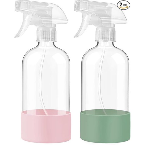 JohnBee 16 oz Spray Bottles with Silicone Sleeves (2)