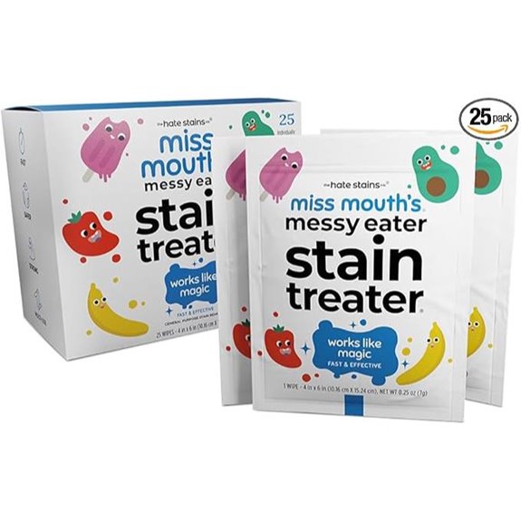 Miss Mouth's Messy Eater Wipes – 25 Pack Stain Remover