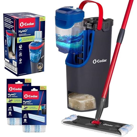 O-Cedar H2Pro Flat Mop System with Refills