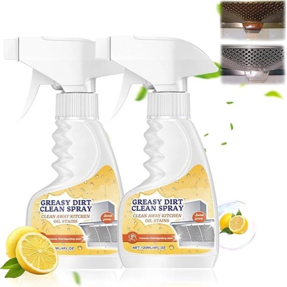 Oil Stain Cleaner Degreaser Spray (2 Pack) 120ml