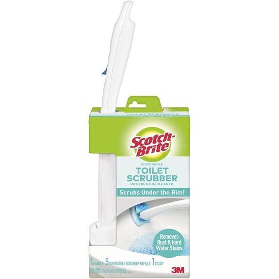Scotch-Brite Disposable Toilet Scrubber Starter Kit with Refills