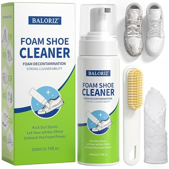 Shoe Cleaner Kit with Brush & Towel White