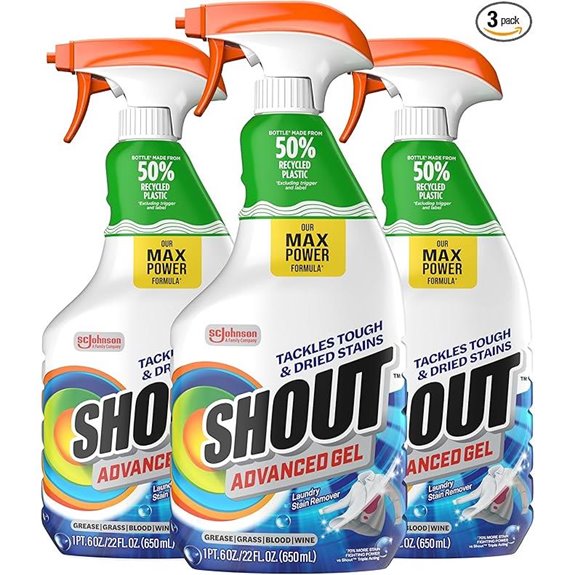 Shout Advanced Laundry Stain Remover Gel (Pack of 3)
