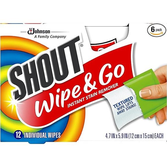 Shout Stain Remover Wipes 12 Count (72 Total)