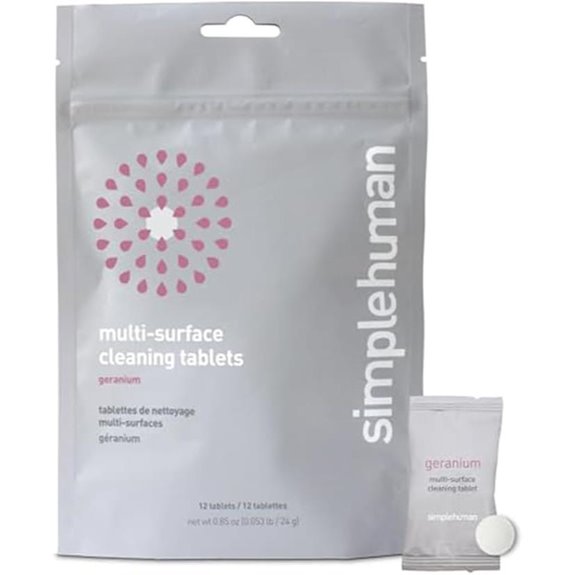 Simplehuman Multi-Surface Cleaning Tablets (Geranium) 12-Pack