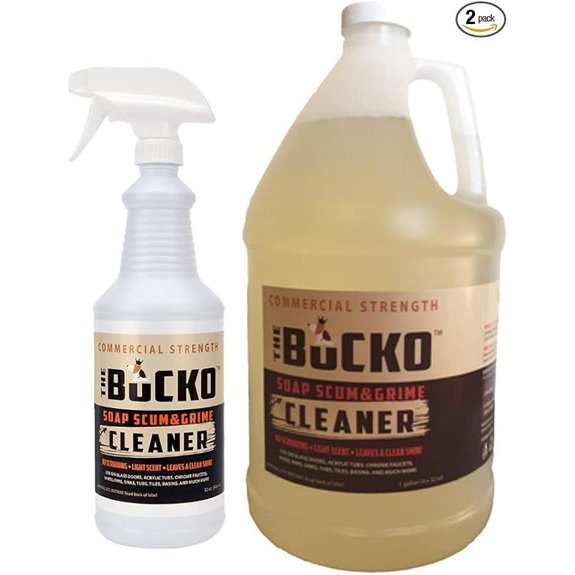 Soap Scum and Grime Cleaner Gallon and 32 oz with Sprayer Set