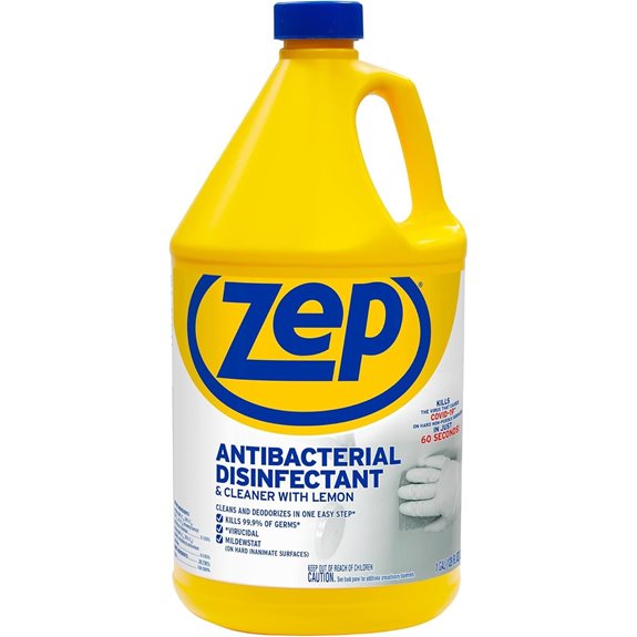 Zep Antibacterial Lemon Disinfectant Cleaner 1 gal