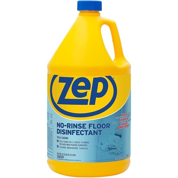 Zep No Rinse Floor Disinfectant Blue (ZUNRS128)